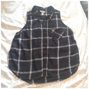 Sleeveless Plaid Arizona top